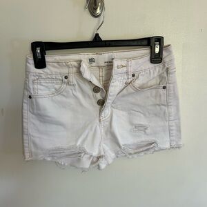 Women’s RSQ white vintage high rise shorts size 24